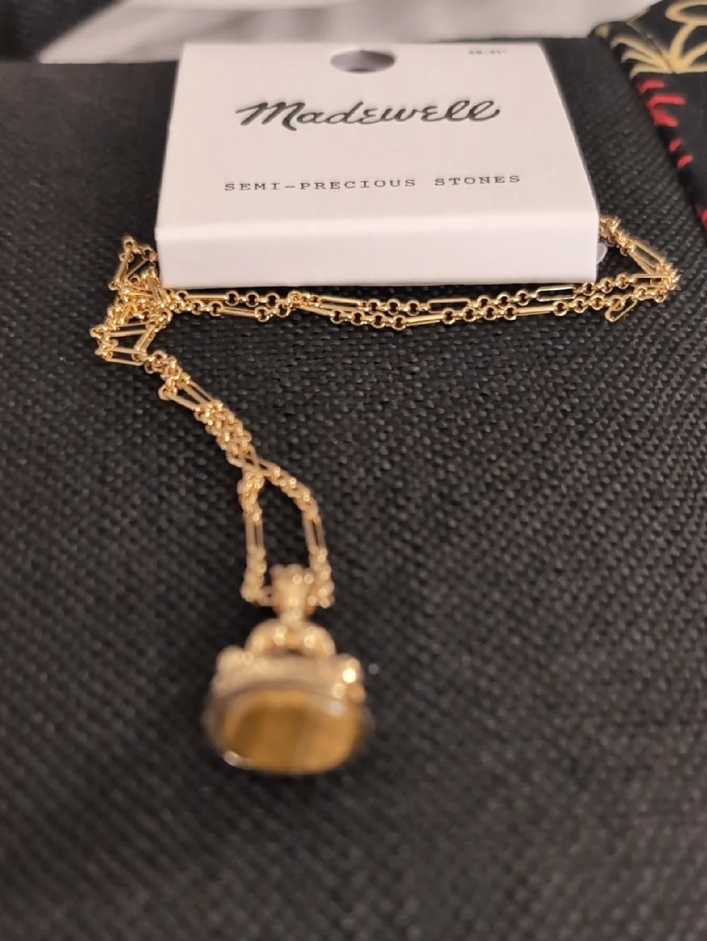 Madewell Semiprecious Victorian Pendant Necklace NWT - Picture 6 of 7